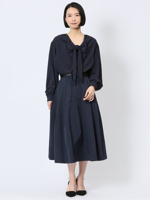 リボン プルオーバーチュニック