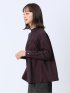 【WEB限定】起毛 スタンドカラープルオーバー長袖ブラウス