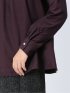 【WEB限定】起毛 スタンドカラープルオーバー長袖ブラウス