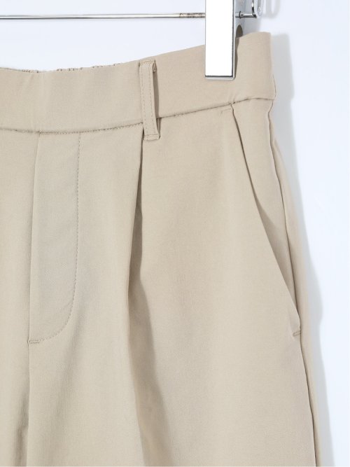 スラリッチ ワンタック テーパードパンツ