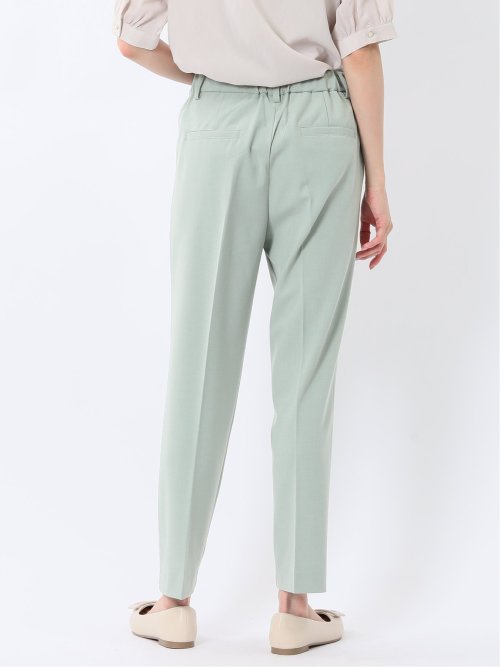 ストレッチ ワンタック テーパードパンツ