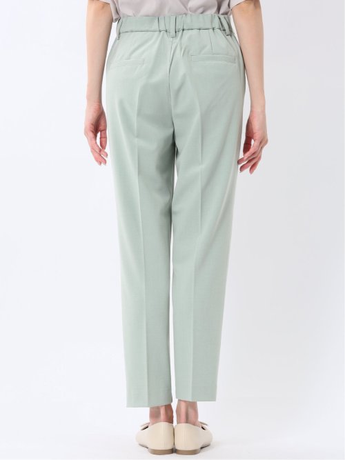 ストレッチ ワンタック テーパードパンツ