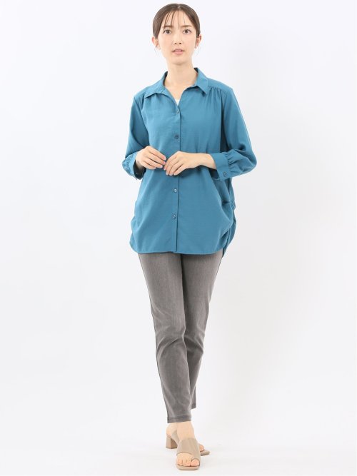 ストレッチ ニットツイル レギンスパンツ