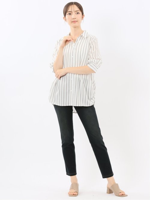 ストレッチ ニットツイル レギンスパンツ