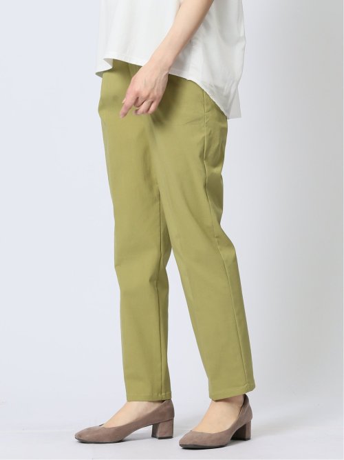 ストレッチ タック アンクルパンツ