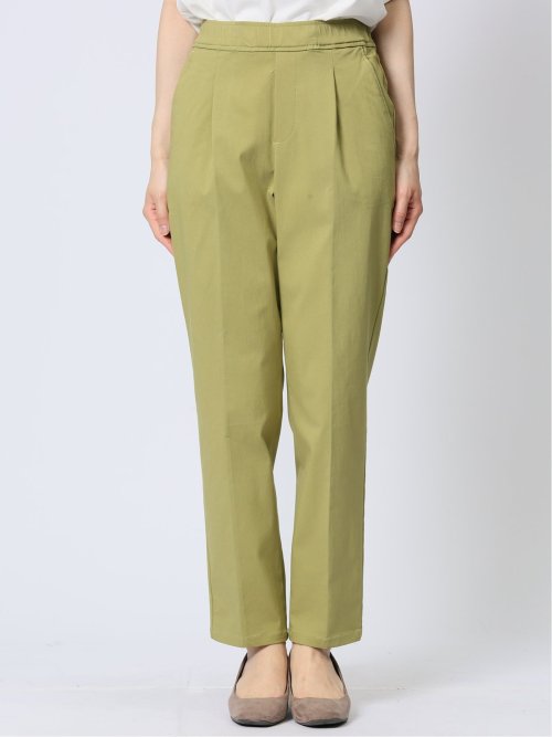 ストレッチ タック アンクルパンツ