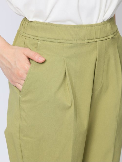 ストレッチ タック アンクルパンツ