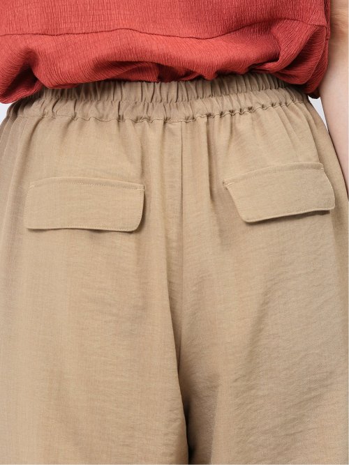 ボタン付き ワイドマリンパンツ