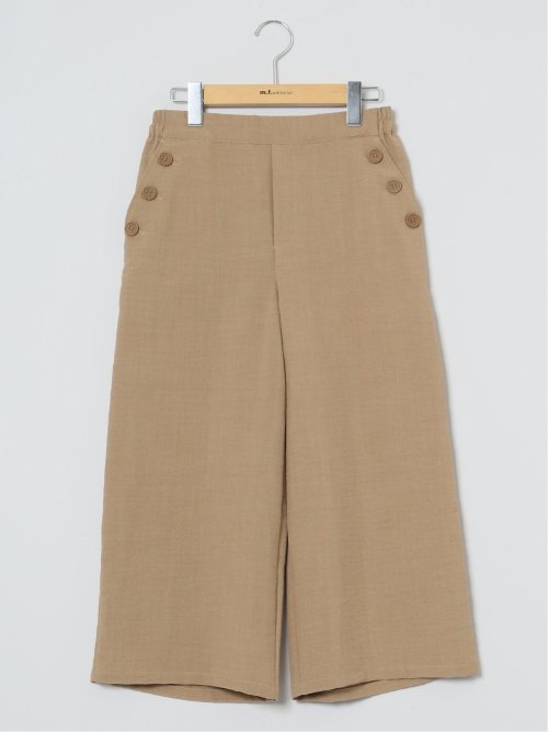 ボタン付き ワイドマリンパンツ