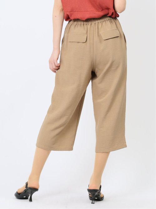 ボタン付き ワイドマリンパンツ