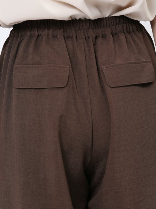 ボタン付き ワイドマリンパンツ