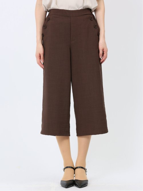 ボタン付き ワイドマリンパンツ