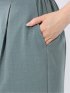 麻調合繊 ベルト付き ワイドパンツ（セットアップ可能）