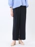 麻調合繊 ベルト付き ワイドパンツ（セットアップ可能）