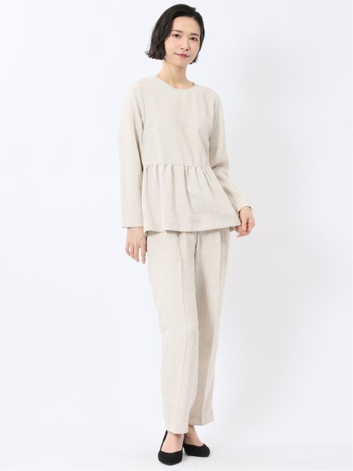 ツイード ストレートパンツ(セットアップ可能)