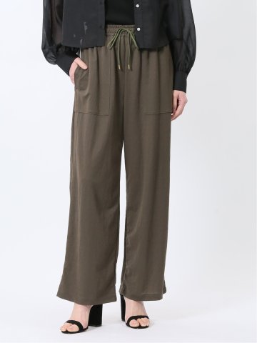 イノウェーブ/INNOWAVE 接触冷感 ストレッチ ワイドパンツ