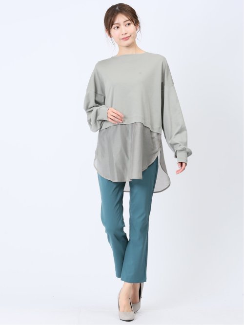 美シャイン ストレッチ ストレートパンツ