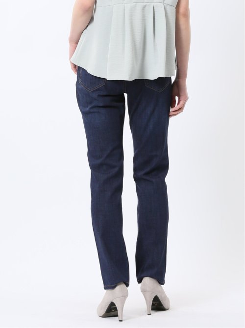 接触冷感 ストレッチ ストレートデニム