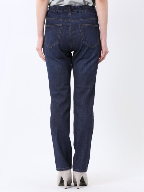 接触冷感 ストレッチ ストレートデニム