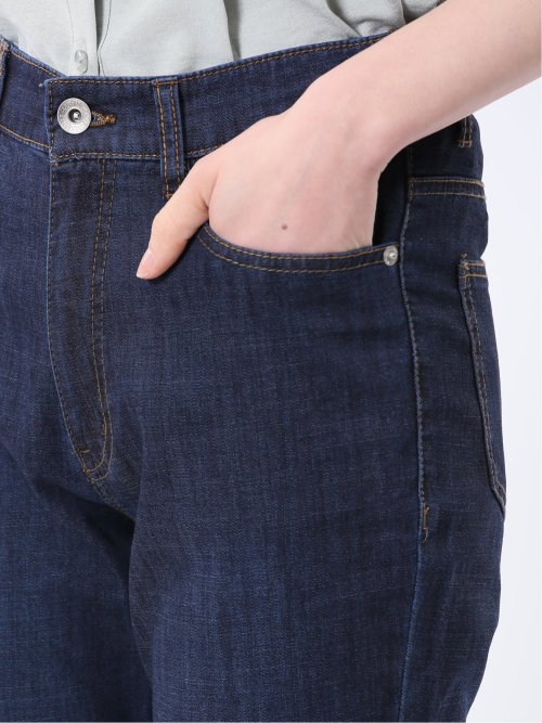 接触冷感 ストレッチ ストレートデニム