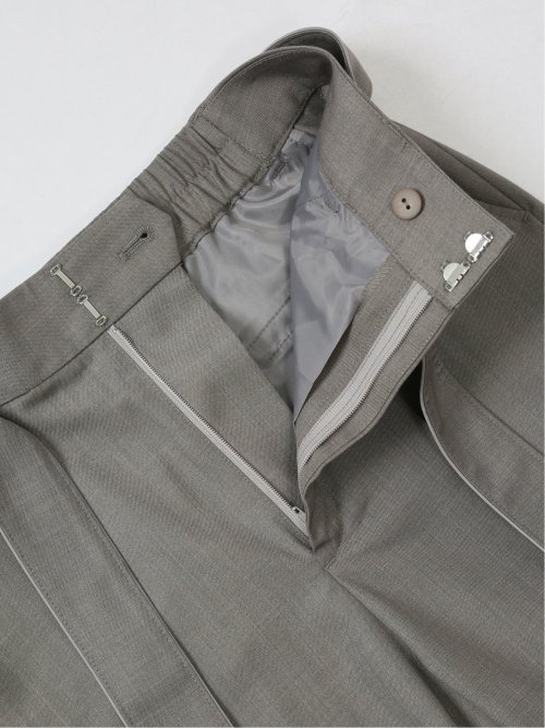 リボンベルト付き ワイドパンツ