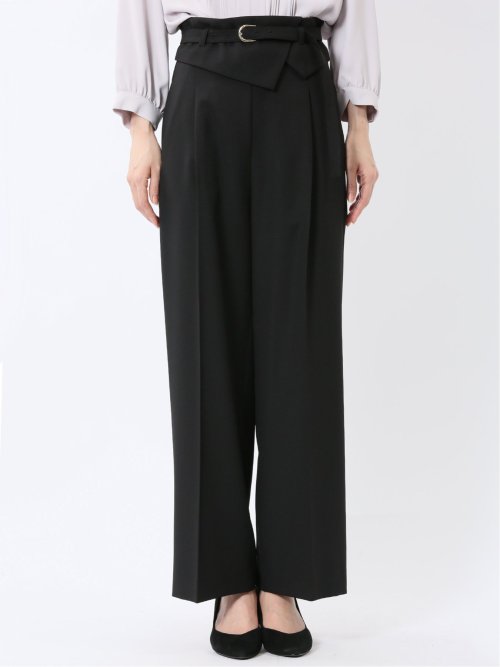 ウエストデザイン ワイドパンツ