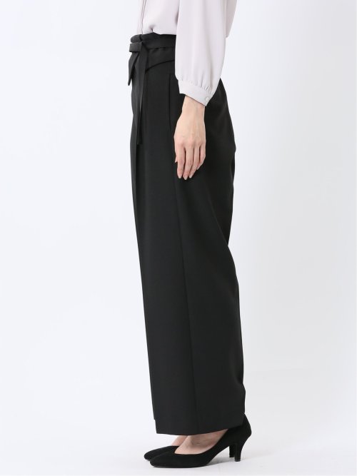 ウエストデザイン ワイドパンツ