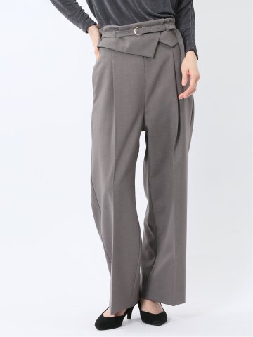 ウエストデザイン ワイドパンツ