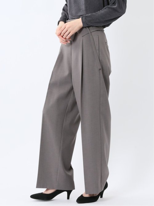 ウエストデザイン ワイドパンツ