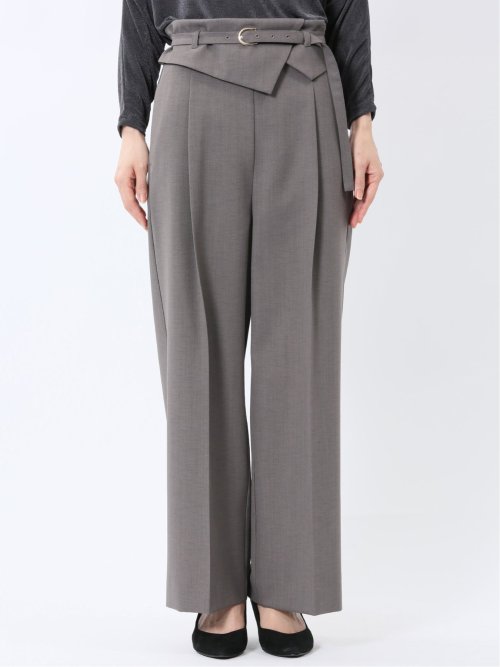 ウエストデザイン ワイドパンツ