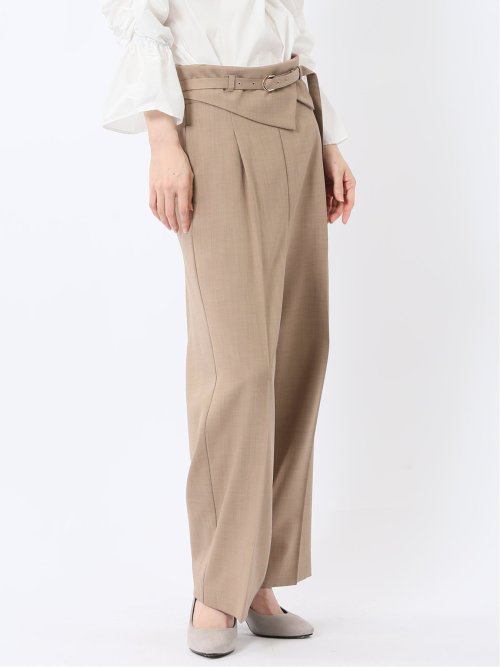 ウエストデザイン ワイドパンツ