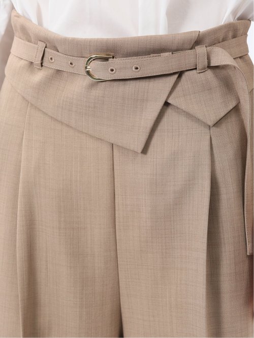 ウエストデザイン ワイドパンツ