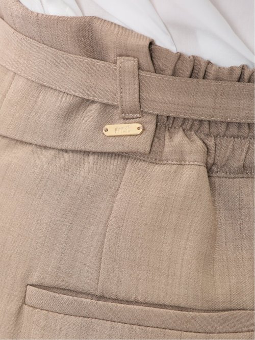 ウエストデザイン ワイドパンツ