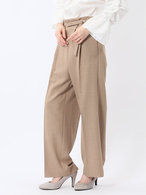 ウエストデザイン ワイドパンツ