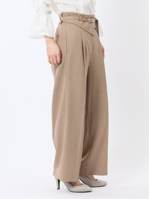 ウエストデザイン ワイドパンツ