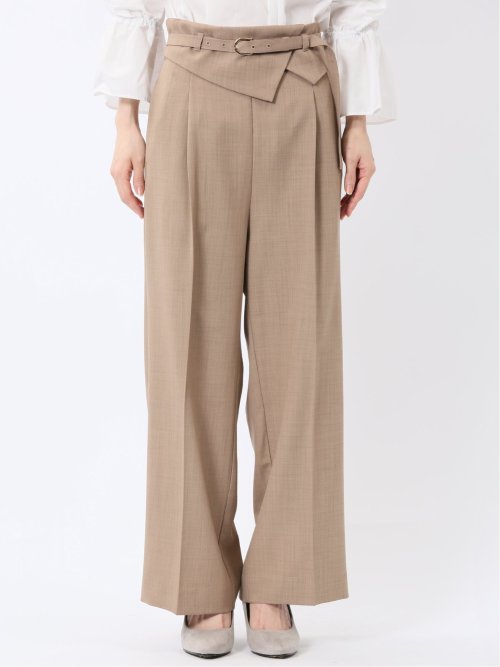 ウエストデザイン ワイドパンツ