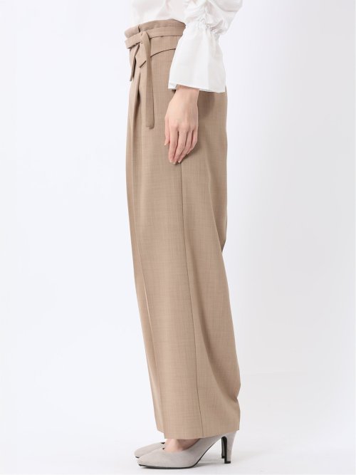 ウエストデザイン ワイドパンツ