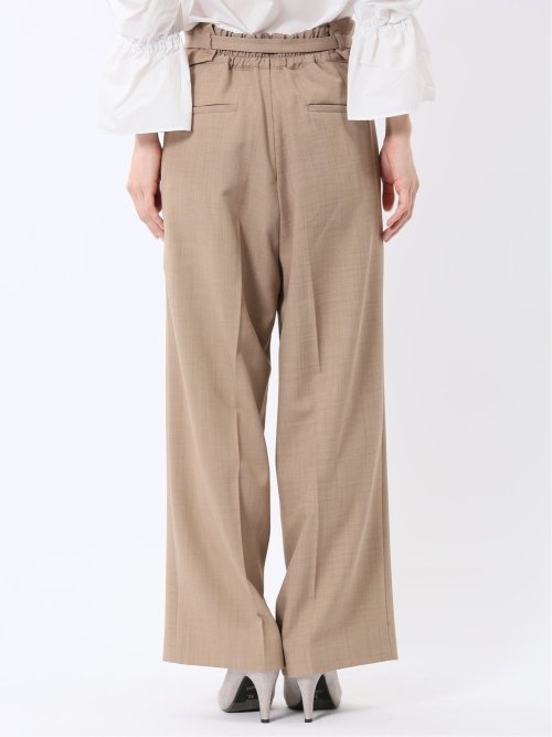 ウエストデザイン ワイドパンツ