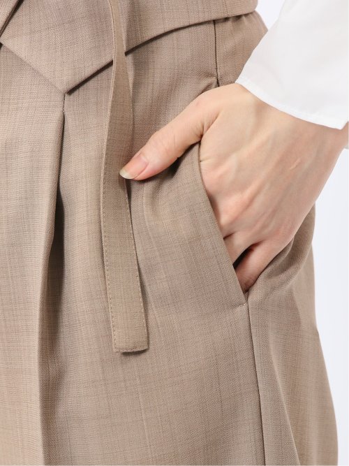 ウエストデザイン ワイドパンツ