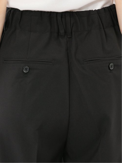 ストレッチ ワンタック ワイドパンツ