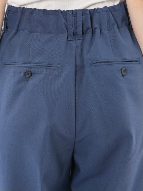 ストレッチ ワンタック ワイドパンツ