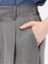 ストレッチ ワンタック ワイドパンツ