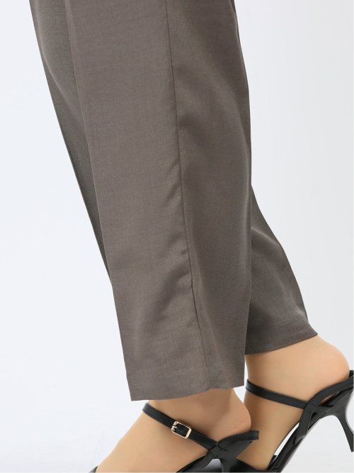 ハンチ/HUNCH リネンライク タックストレートパンツ