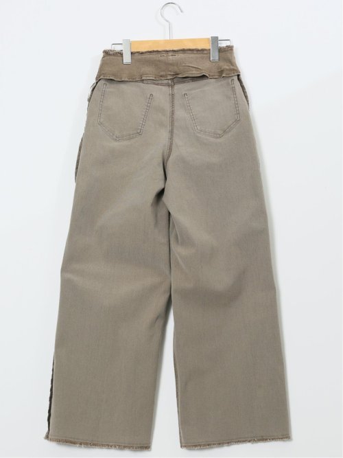 ハンチ/HUNCH ストレッチ ハイウエスト ワイドデニム