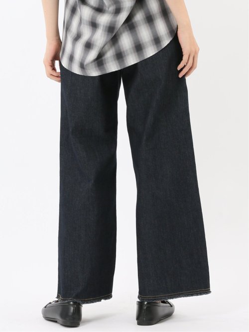 ハンチ/HUNCH ストレッチ ハイウエスト ワイドデニム