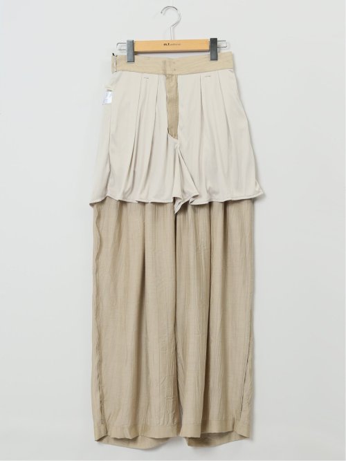 ハンチ/HUNCH COOL TOUCH タックストレートパンツ