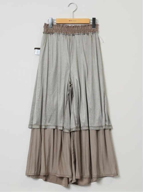 チャームベリーチック/CHRM BERRY TIC サテン 消しプリーツ ワイドパンツ