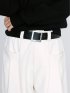Belted High-Waist Tuck Pocket Pants / 2タック ハイウエスト タックポケット ベルト付きパンツ