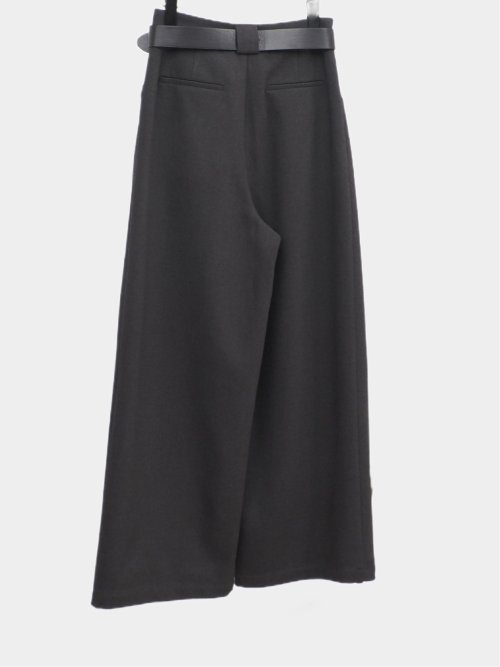 ドロー/DRAW ベルト付 ストレッチ ハイウエストパンツ