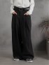 Belted High-Waist Tuck Pocket Pants / 2タック ハイウエスト タックポケット ベルト付きパンツ